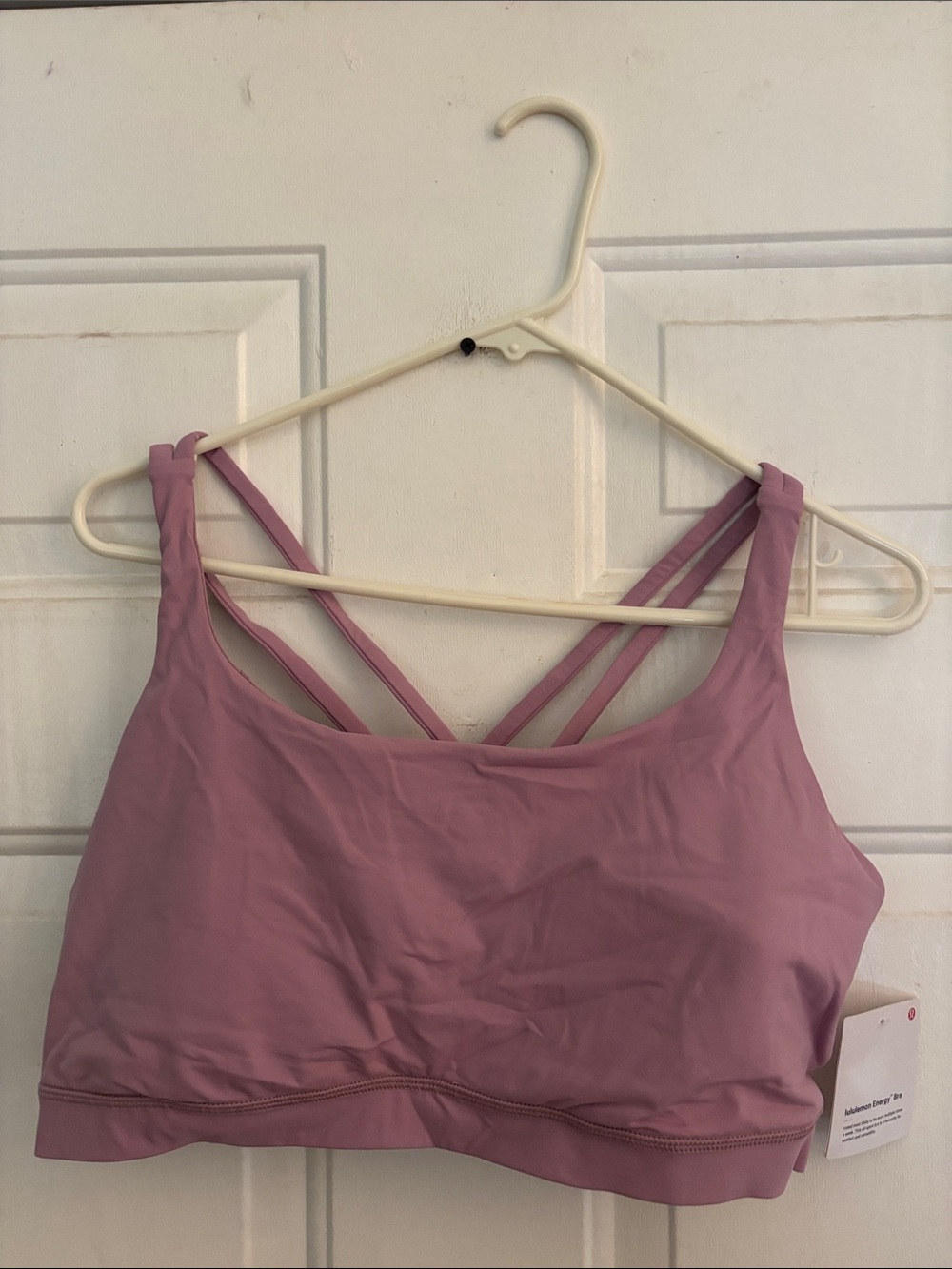 Lululemon Energy Bra, Rose Blush, Size 14